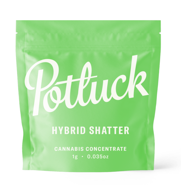 Potluck - Hybrid Shatter - cannabis Concentrate | Naked Cannabis Canada