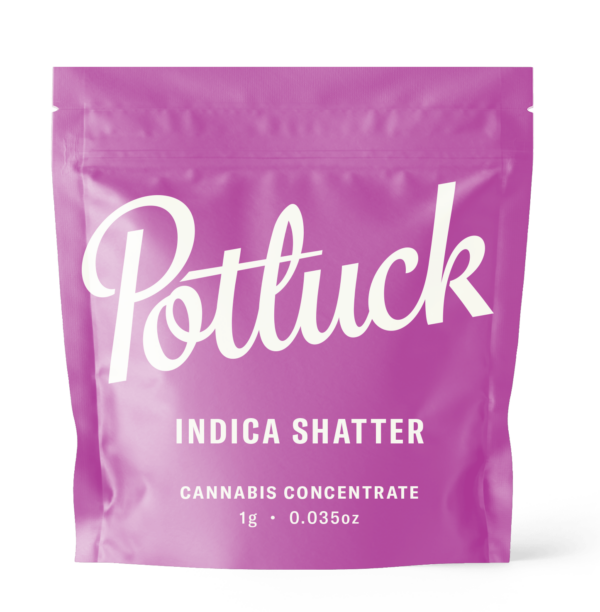 Potluck - Indica Shatter - cannabis Concentrate | Naked Cannabis Canada