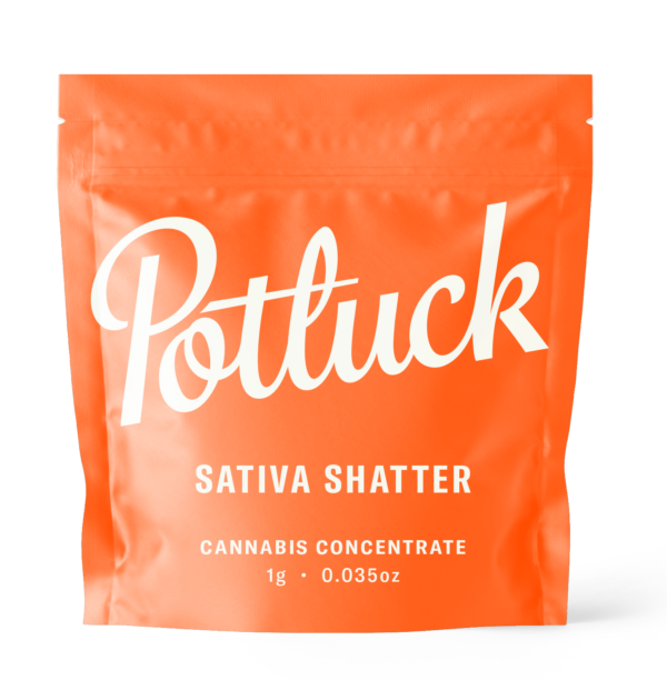 Potluck - Sativa Shatter - cannabis Concentrate | Naked Cannabis Canada