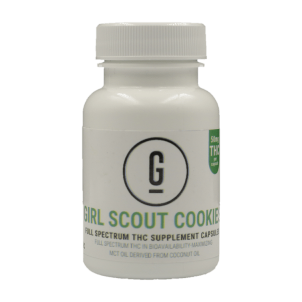 GRASS – THC Capsules – Girl Scout Cookies – 50mg | Naked Cannabis Canada