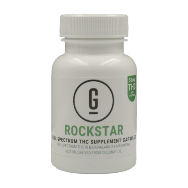 GRASS – THC Capsules – Rockstar – 50mg | Naked Cannabis Canada