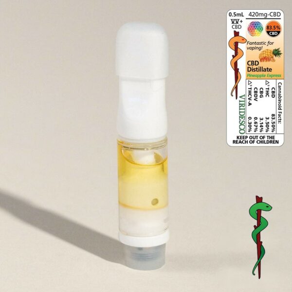 Viridesco – CBD Vape Cart – Pineapple Express 0.5ml | Naked Cannabis Canada