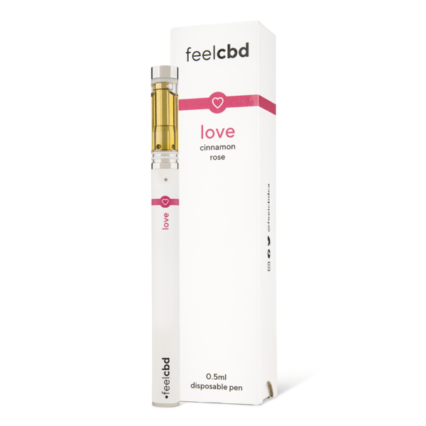 FeelCBD – Love – Dispsable CBD Vape Pen 0.5ml | Naked Cannabis Canada