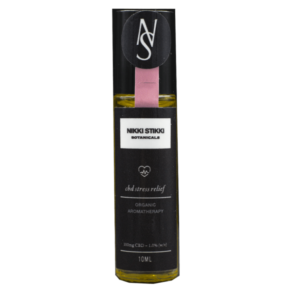 Nikki Stikki Botanicals – Organic Aromatherapy – CBD Stress Relief Roller 100mg CBD | Naked Cannabis Canada