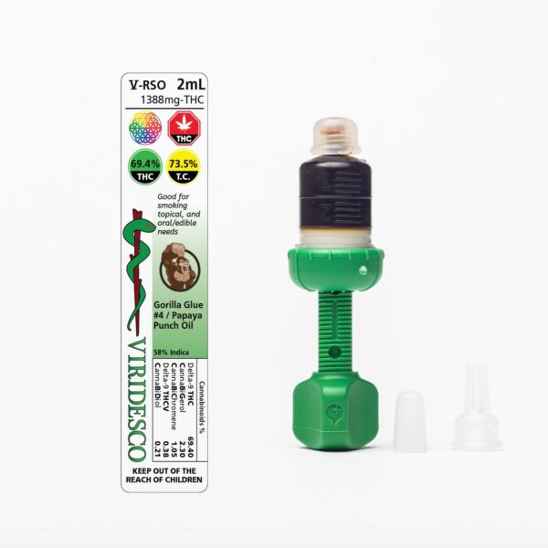 Viridesco – THC / RSO – Gorilla Punch – 2ml | Naked Cannabis Canada