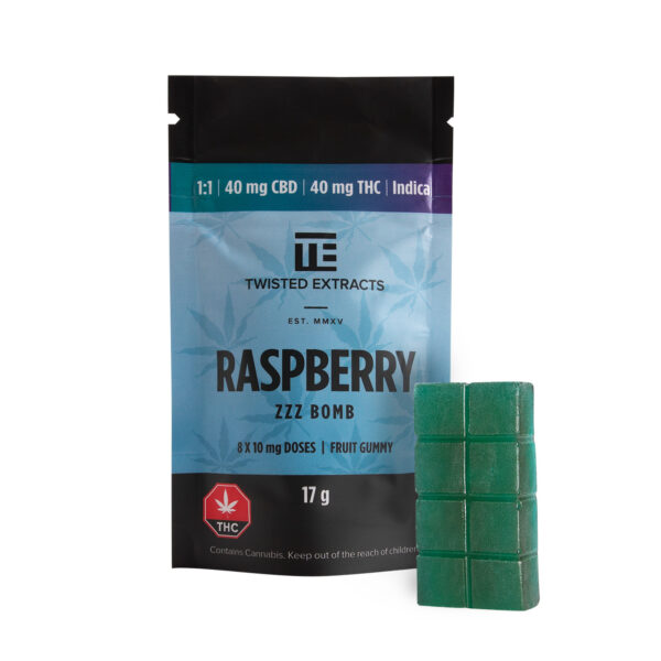 Twisted Extracts – Blue Raspberry 1:1 Zzz Bombs | Naked Cannabis Canada