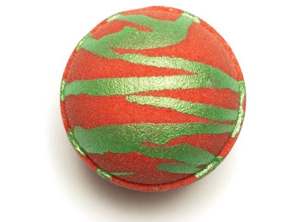 Nikki Stikki Botanicals – CBD Bath Bomb – Christmas Spirit Bomb (red/green) – 300mg CBD | Naked Cannabis Canada
