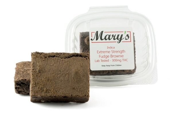 Mary’s Medibles – Extreme Strength Fudge Brownie – 300mg THC (Indica) | Naked Cannabis Canada