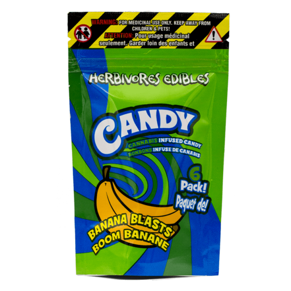 Herbivores Edibles – Banana Blasts Gummies | Naked Cannabis Canada