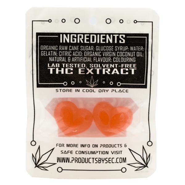 SEC – Hearts- 50mg THC | Naked Cannabis Canada