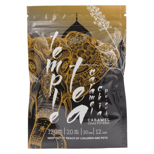 Temple Tea – Caramel Chai Pu-Erh 120mg THC | Naked Cannabis Canada