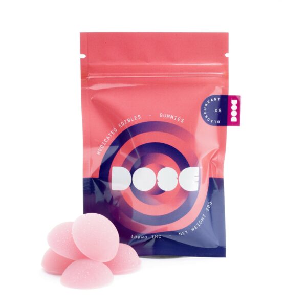Dose Edibles Gummies – Blackcurrant | Naked Cannabis Canada