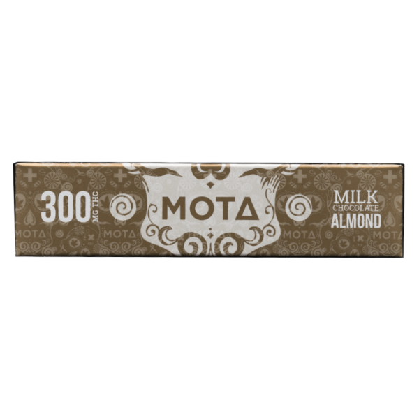 MOTA Edibles – Milk Chocolate Almond Bar – 300mg THC | Naked Cannabis Canada