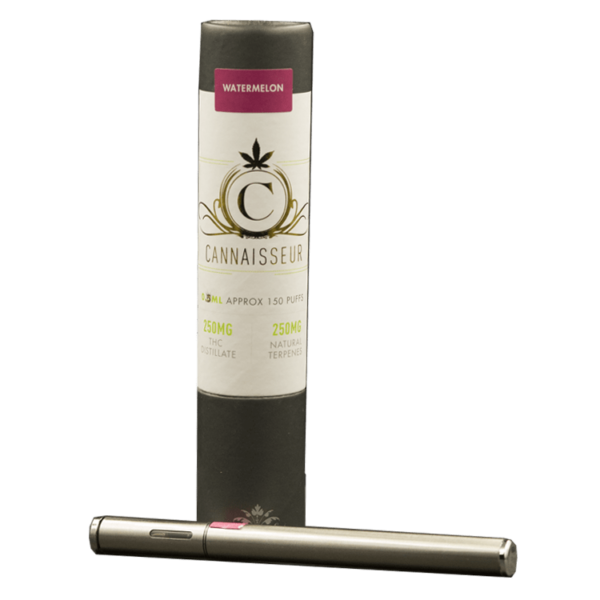 Cannaisseur – Disposable THC Distillate Pen – Watermelon 0.3ml | Naked Cannabis Canada