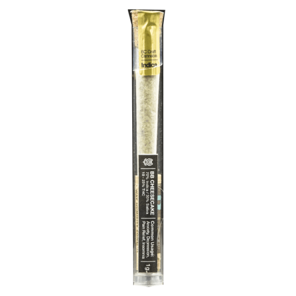 Flowerpwr – Pre-Roll – BB Cheesecake – 1g | Naked Cannabis Canada