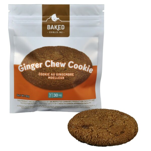 Baked Edibles – Cookie – Ginger Chew 30mg THC | Naked Cannabis Canada