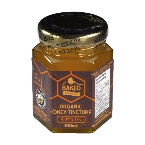 Baked Edibles – Organic Honey Tincture 100mg THC | Naked Cannabis Canada