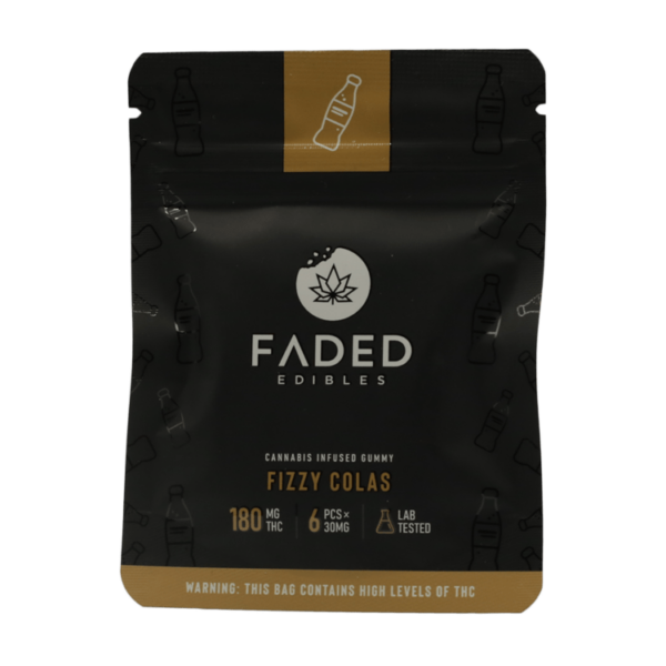 Faded Edibles – Fizzy Colas – 180mg | Naked Cannabis Canada