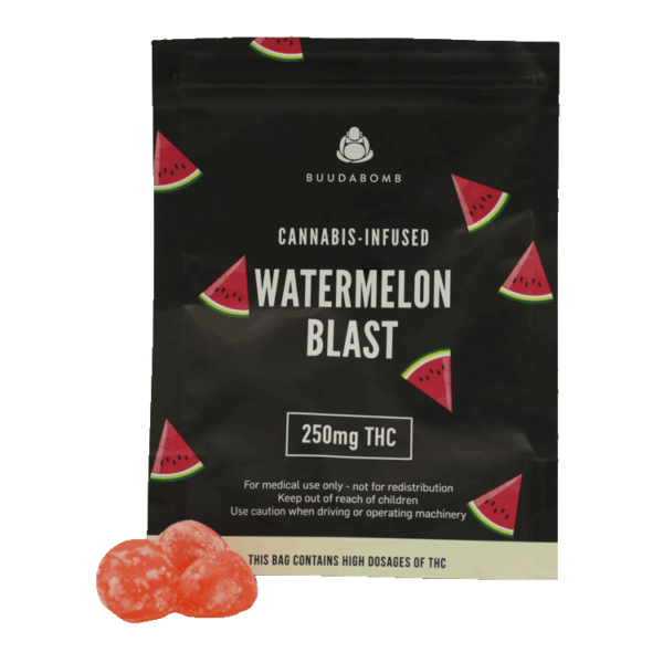 Buudabomb – Watermelon Blast – 250mg | Naked Cannabis Canada