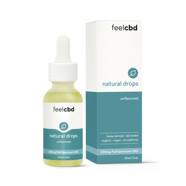 FeelCBD – Natural Drops – CBD Tincture 300mg | Naked Cannabis Canada