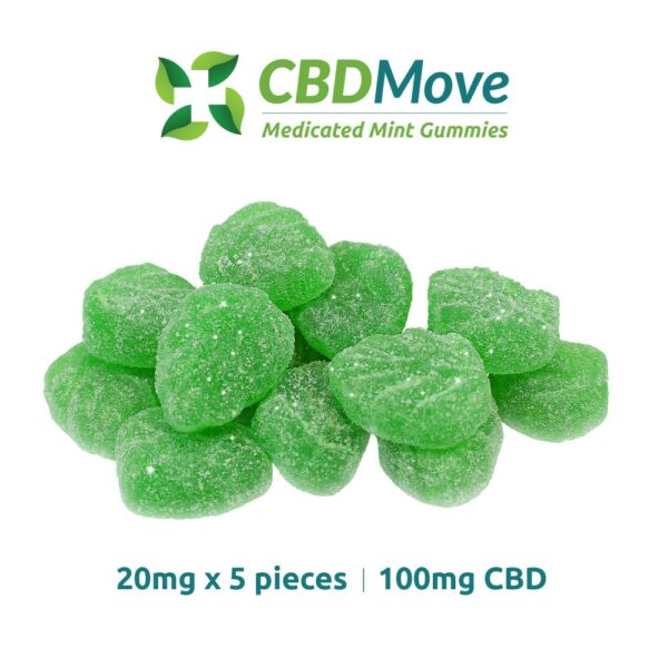 CBD Move – CBD Gummies – Mint Leaves – 100mg | Naked Cannabis Canada