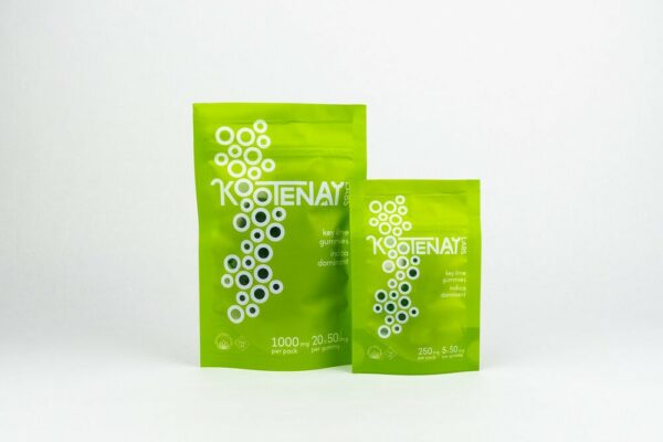 Kootenay Labs – Indica Gummies – Key Lime – 250mg THC | Naked Cannabis Canada