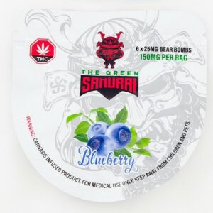 The Green Samurai – Blueberry Gummies – 150mg | Naked Cannabis Canada