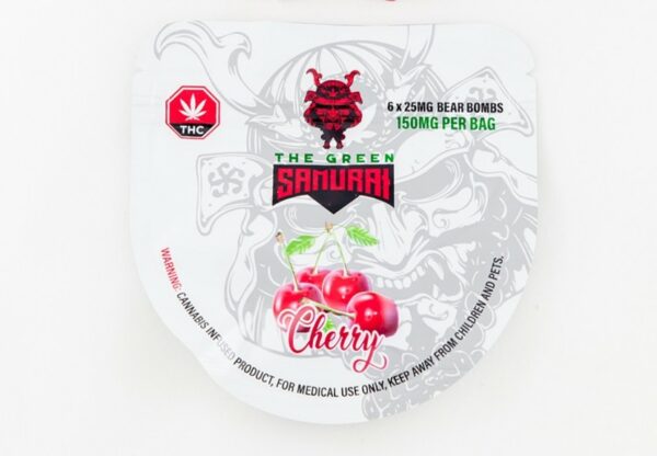 The Green Samurai – Cherry Gummies – 150mg | Naked Cannabis Canada