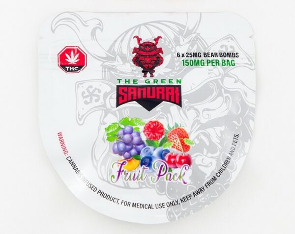 The Green Samurai – Fruit Pack Gummies – 150mg | Naked Cannabis Canada