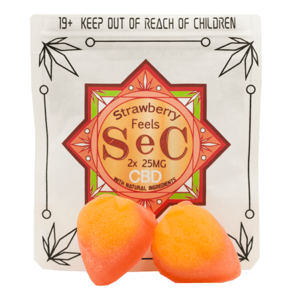 SEC – Strawberry Feels CBD – 50mg | Naked Cannabis Canada