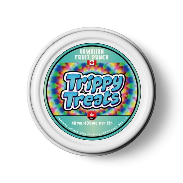 Trippy Treats – Hawaiian Fruit Punch Gummies – 400mg THC | Naked Cannabis Canada