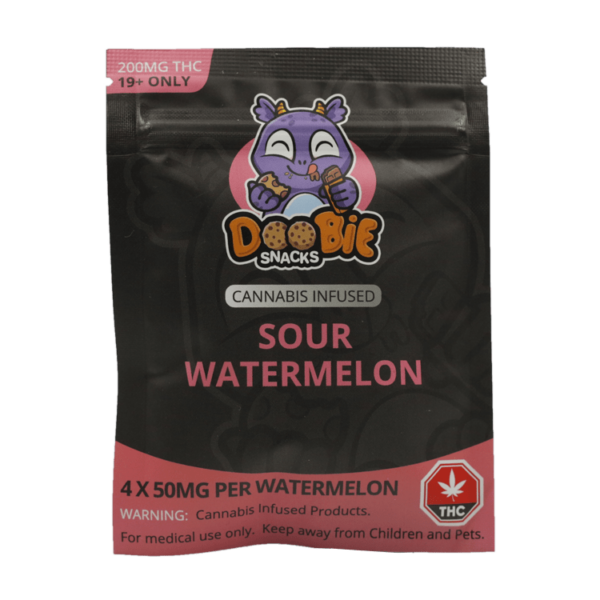 Doobie Snacks – CBD Sour Gummy Bears – 150mg CBD | Naked Cannabis Canada