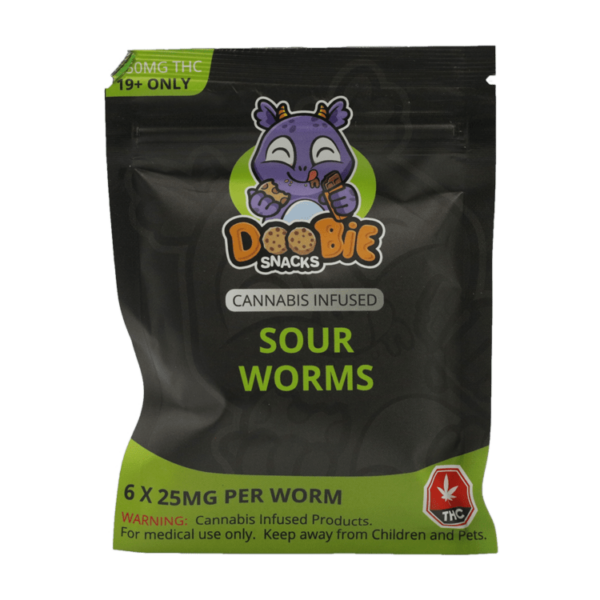 Doobie Snacks – CBD Sour Gummy Bears – 150mg CBD | Naked Cannabis Canada