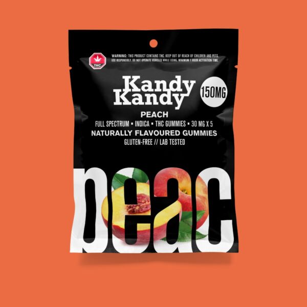 Kandy Kandy – Peach Gummies | Naked Cannabis Canada