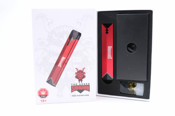 The Green Samurai – LED Vape Kit – 1ml THC | Naked Cannabis Canada