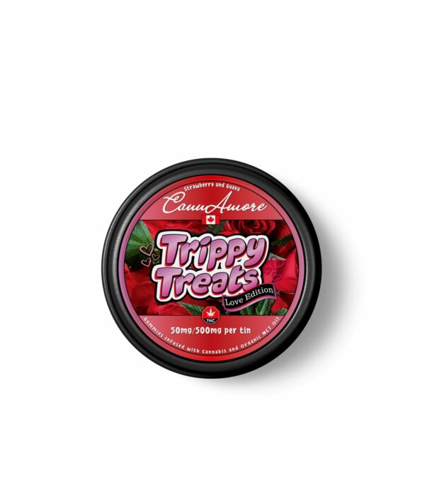 Trippy Treats – Strawberry Guava – CannAmore Love Edition – 500mg THC | Naked Cannabis Canada