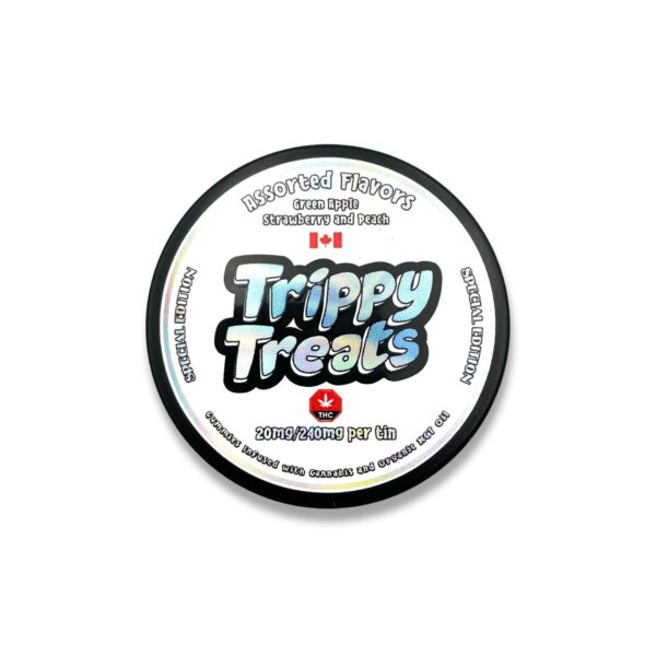 Trippy Treats – Assorted Flavour Gummies – 400mg THC | Naked Cannabis Canada