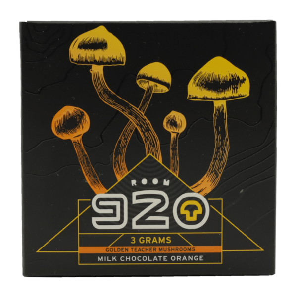 Room 920 – Mushroom Chocolate Bar – Milk Chocolate Orange – 3 grams | Naked Cannabis Canada