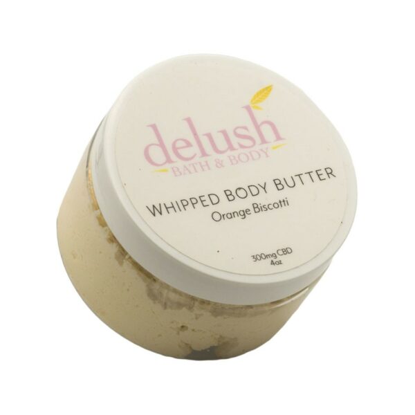 Delush Bath and Body – Whipped Body Butter – Orange Dreamsicle 300mg CBD | Naked Cannabis Canada