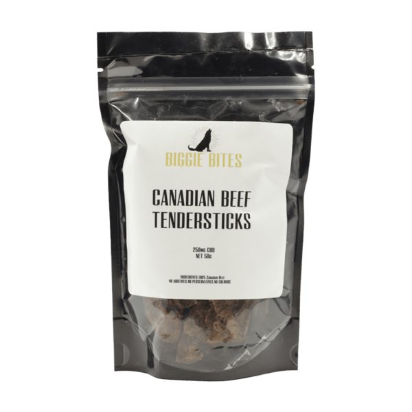 Biggie Bites – Canadian Beef Tendersticks – 250mg CBD | Naked Cannabis Canada