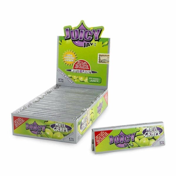 Juicy Jay’s – Hemp Papers (1.25 inch) – White Grape | Naked Cannabis Canada