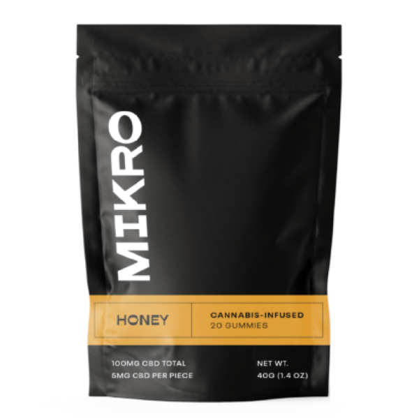 Mikro – CBD Gummies – 100mg CBD – Honey | Naked Cannabis Canada