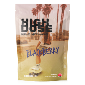 High Dose – cannabis Infused Gummies – Blackberry – 1000mg/1500mg | Naked Cannabis Canada