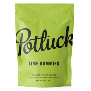 Potluck Extracts – Lime Gummies (CBD) – 200mg | Naked Cannabis Canada