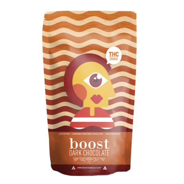 Boost – THC Dark Chocolate Bars – 200mg | Naked Cannabis Canada