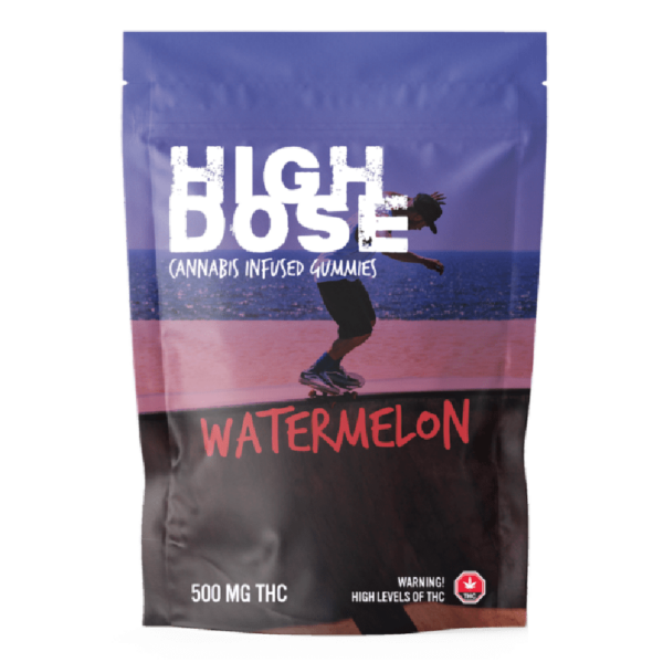 High Dose – cannabis Infused Gummies – Watermelon – 500mg/1000mg | Naked Cannabis Canada