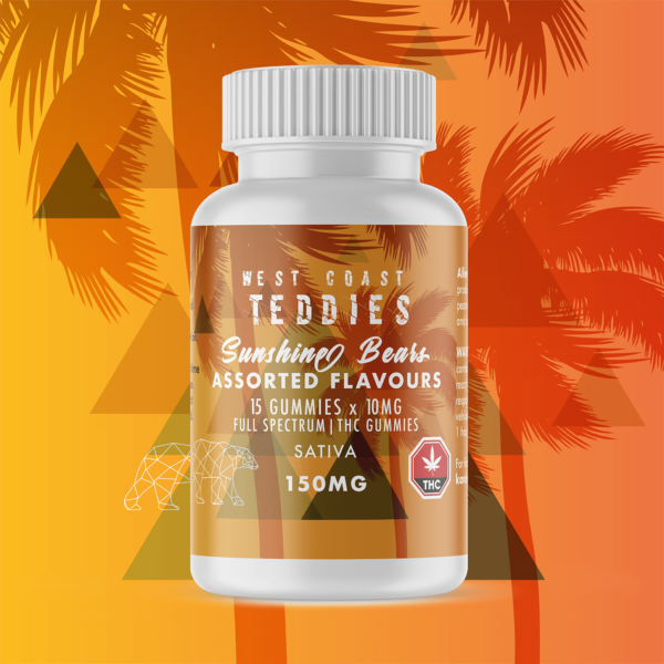 West Coast Teddies – Sunshine Bears – Sativa (150mg) | Naked Cannabis Canada