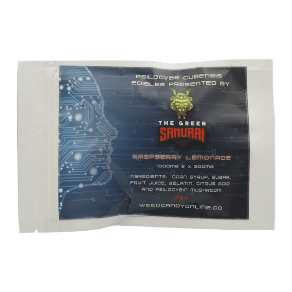 The Green Samurai – Shroom Gummies – Raspberry Lemonade – 1g | Naked Cannabis Canada