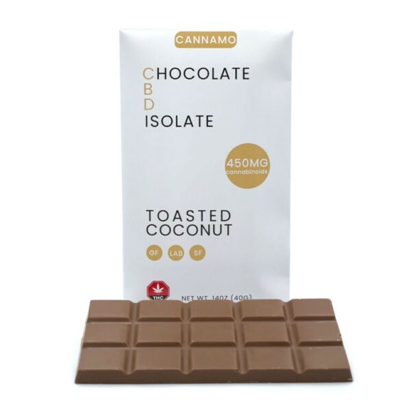 Cannamo – CBD Chocolate Isolate – 450mg – Toasted Coconut | Naked Cannabis Canada