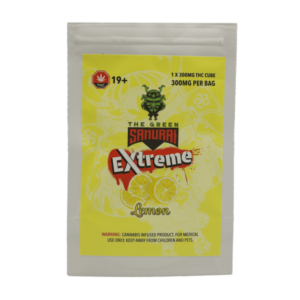 Green Samurai Extreme – Lemon Gummy – 300mg THC | Naked Cannabis Canada